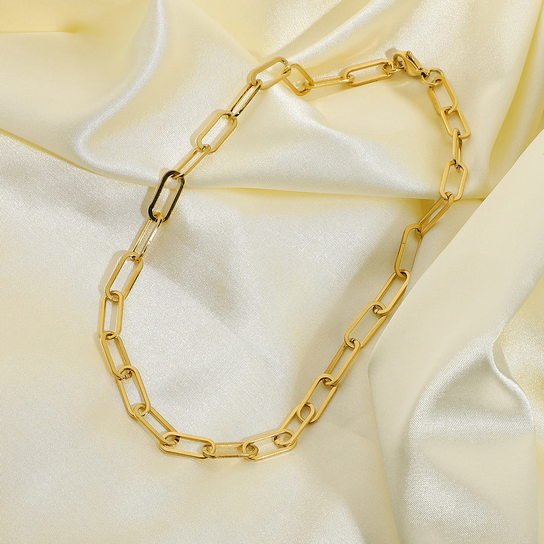 Fine gold link bracelets