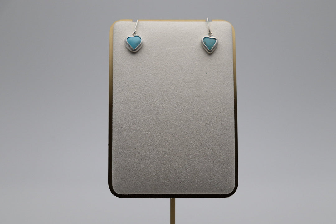 Turquoise Heart Earrings - ZE1