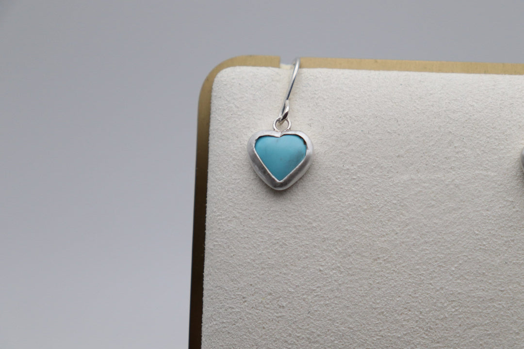 Turquoise Heart Earrings - ZE1