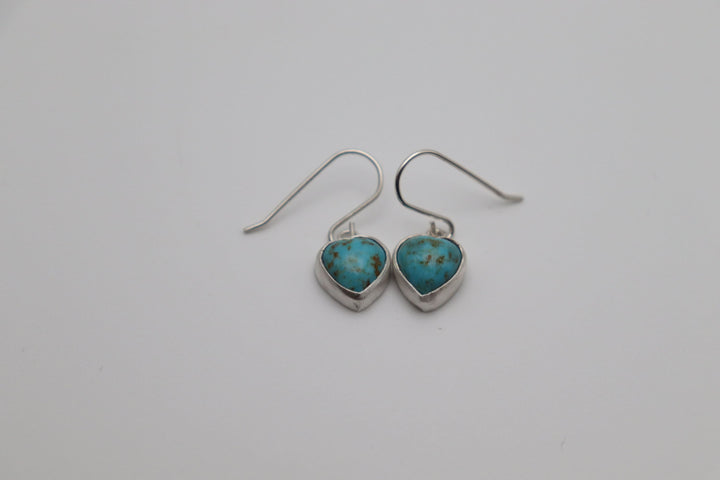 Turquoise Heart Earrings - ZE2